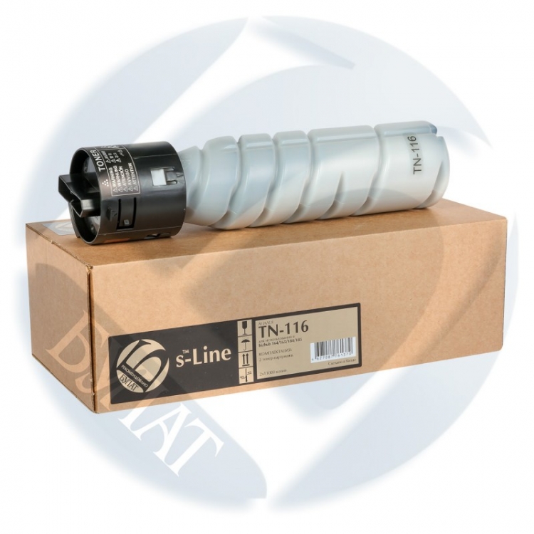 Картридж БУЛАТ s-Line TN116 для Konica Minolta bizhub 164, bizhub 165, bizhub 184, bizhub 185 (чёрный, 11000 страниц)