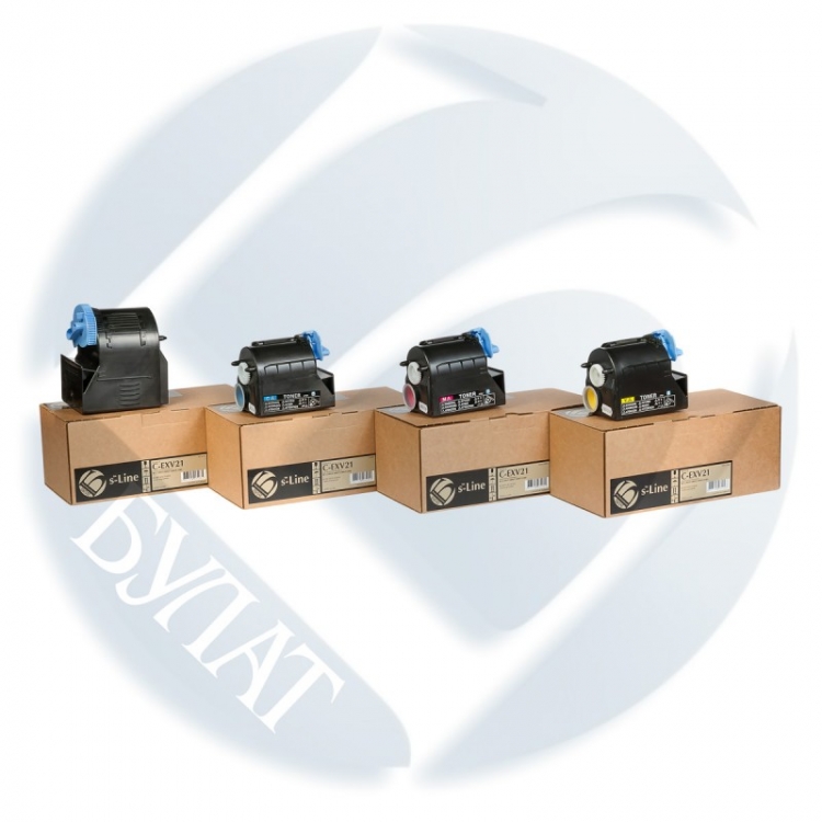 Картридж БУЛАТ s-Line C-EXV21C для Canon iR C1021, iR 1028, iR C2380, iR C2550, iR C2880, iR C3080 (голубой, 14000 страниц)