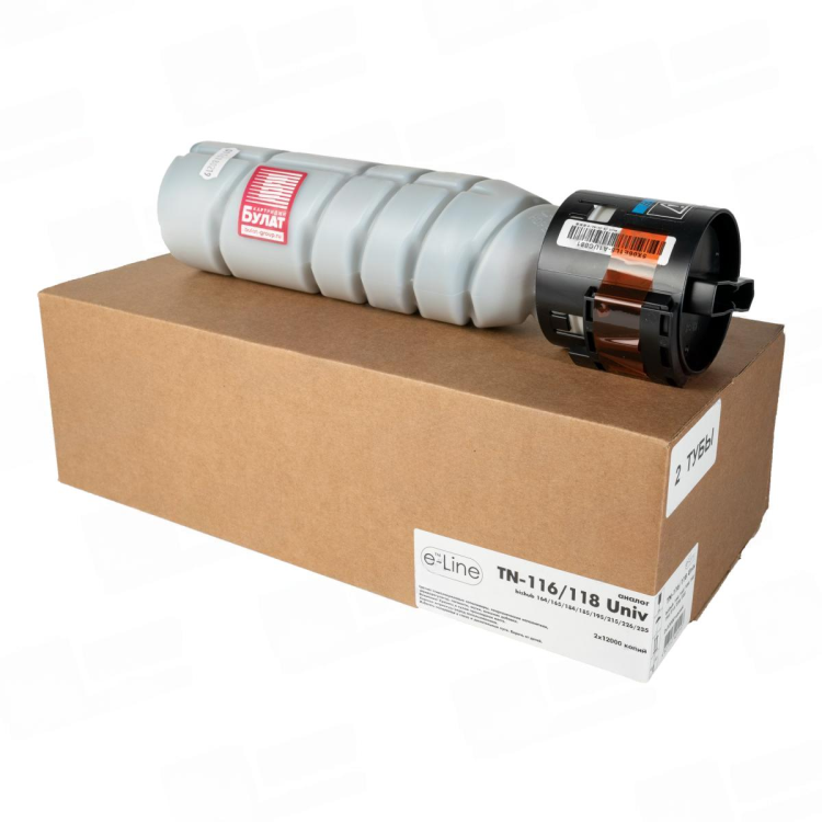 Тонер-картридж e-Line TN-116, TN-118 для Konica Minolta bizhub 164, bizhub 215 (Чёрный, 12000 стр.) Тонер-картридж e-Line TN-116, TN-118 для Konica Minolta bizhub 164, bizhub 215 (Чёрный, 12000 стр.)