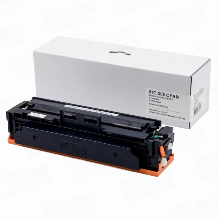 Тонер-картридж 7Q 055 для Canon iSENSYS LBP663, MF742 (Голубой, 2100 стр.)