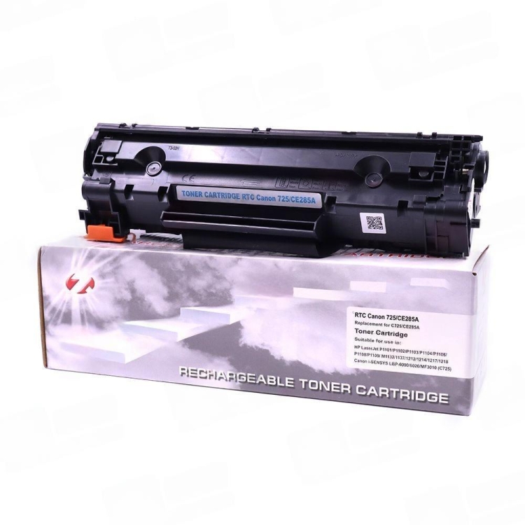 Тонер картридж 7Q C-725, CE285A для HP LJ P1102 и Canon LBP6000 (Чёрный, 1600 стр.), корпус CE285, универсальный Тонер картридж 7Q C-725, CE285A для HP LJ P1102 и Canon LBP6000 (Чёрный, 1600 стр.), корпус CE285, универсальный