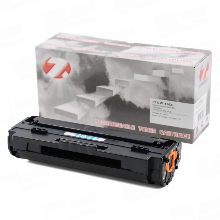 Тонер-картридж 7Q W1106XL (106XL) для HP Laser 107, 135 (Чёрный, 5000 стр.)