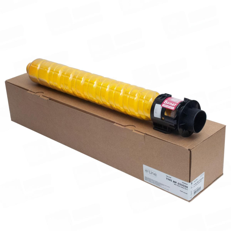 Тонер-картридж e-Line MP C2503HY (841926) для Ricoh Aficio MP C2003, MP C2004, MP C2011 (Жёлтый, 9500 стр.)