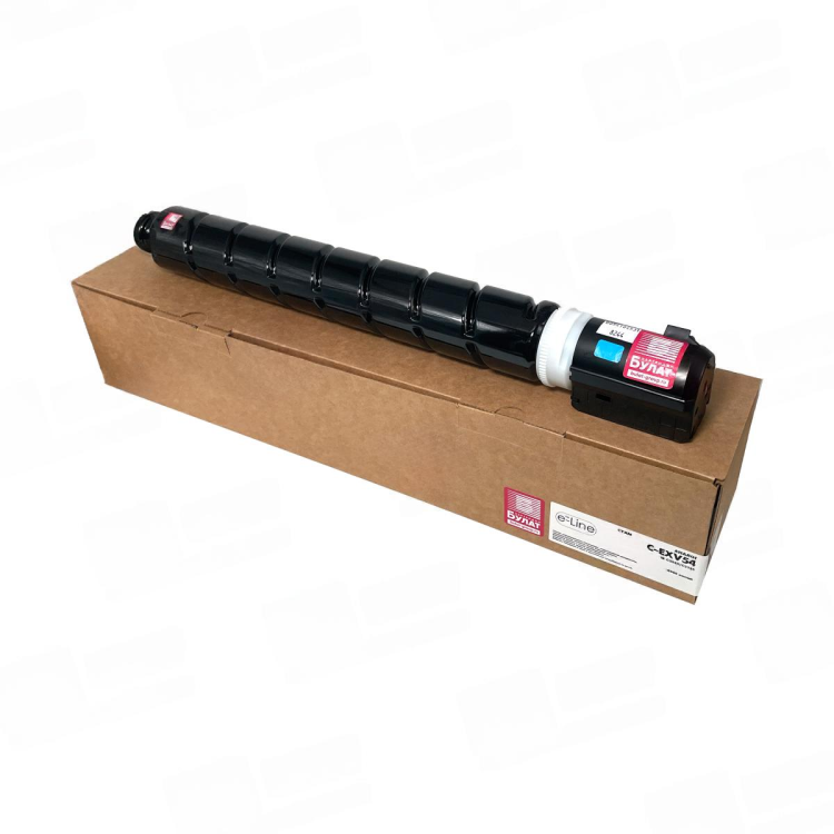 Тонер-картридж e-Line C-EXV54C для Canon iR C3025 (Голубой, 8500 стр.), совместимый