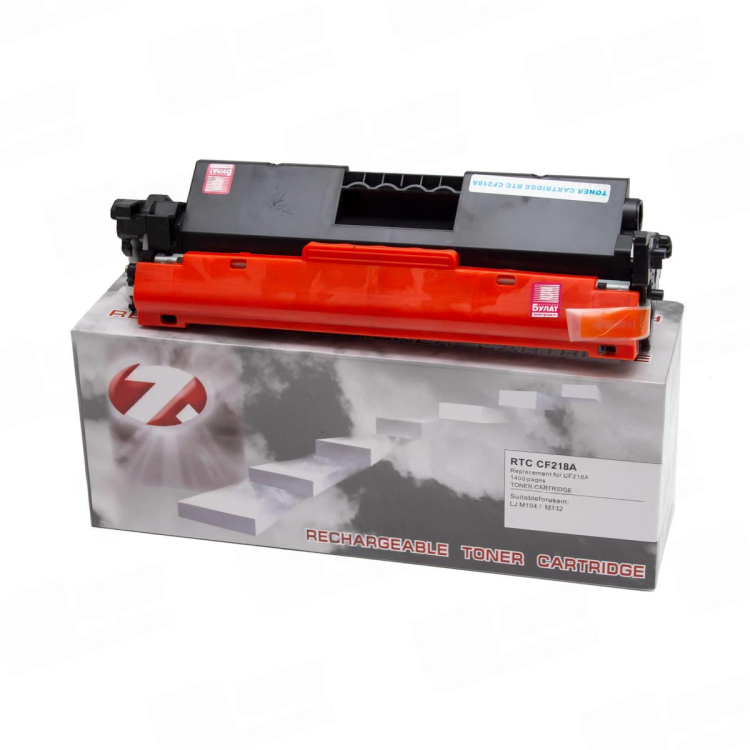 Тонер-картридж 7Q CF218A для HP LJ M104, LJ M132 (Чёрный, 1400 стр.), с MR